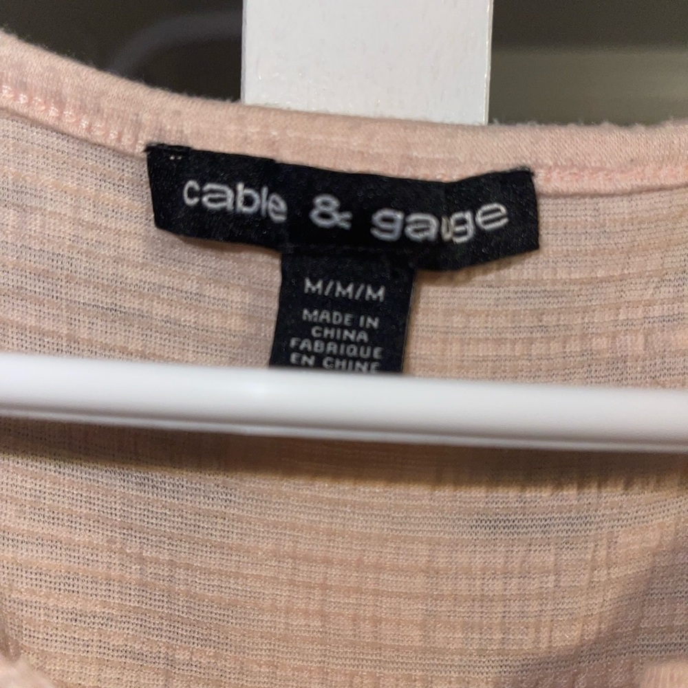 Short sleeve salmon colored shirt